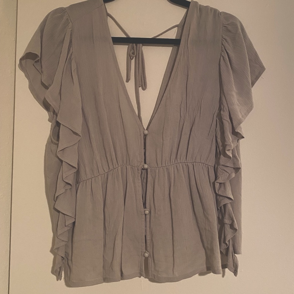light green blouse